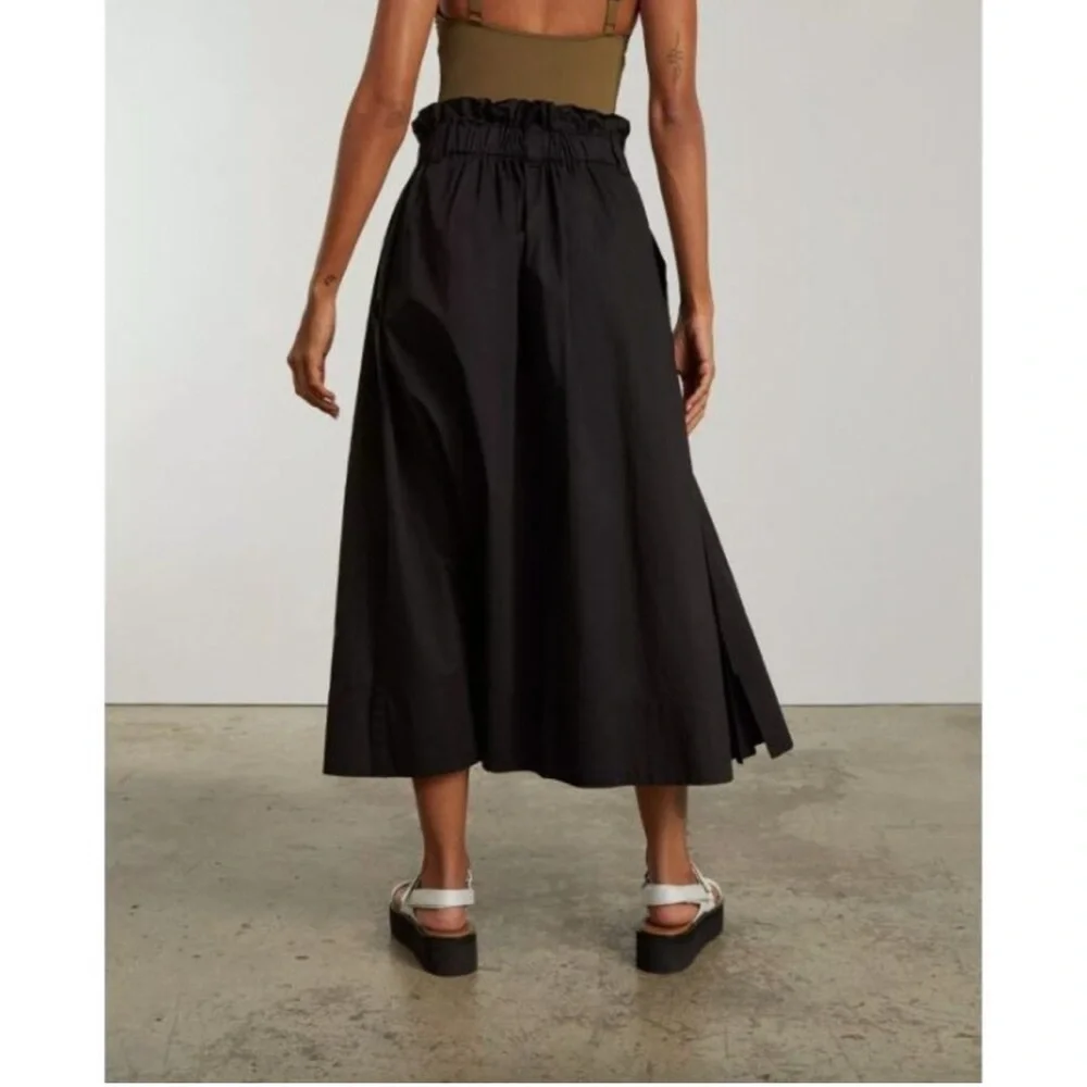 Everlane Easy Button-front Poplin Skirt - Picture 2 of 7